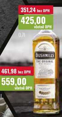 BUSHMILLS THE ORIGINAL 0,7l/1l
