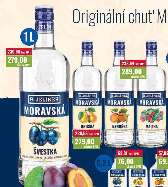 R. Jelínek Moravská 1 l, více druhů