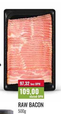 RAW BACON 500g  