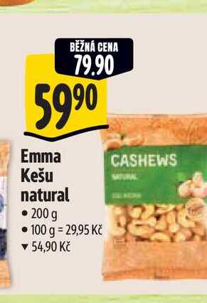 Emma Kešu natural 200 g