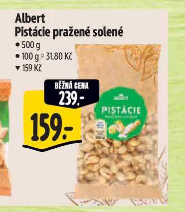 Albert Pistácie pražené solené 500 g