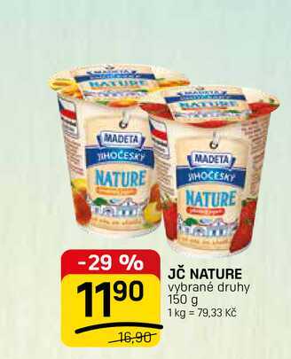 JČ NATURE vybrané druhy 150 g