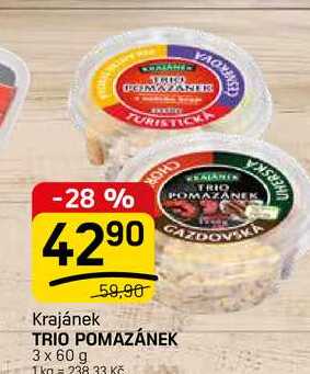 TRIO POMAZÁNEK 3 x 60 g