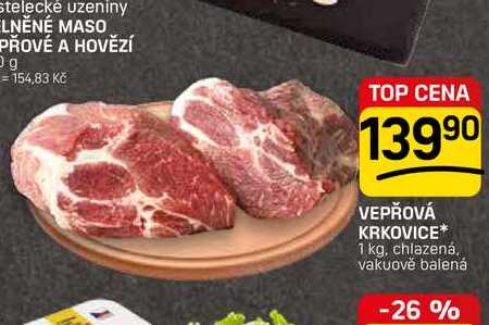 VEPŘOVÁ KRKOVICE* 1 kg, chlazená, vakuově balená