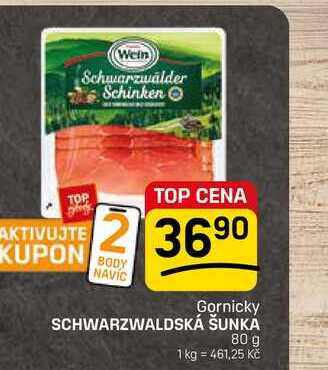 SCHWARZWALDSKÁ ŠUNKA 80 g