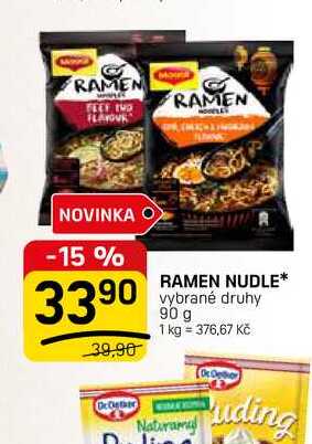 RAMEN NUDLE* vybrané druhy 90 g