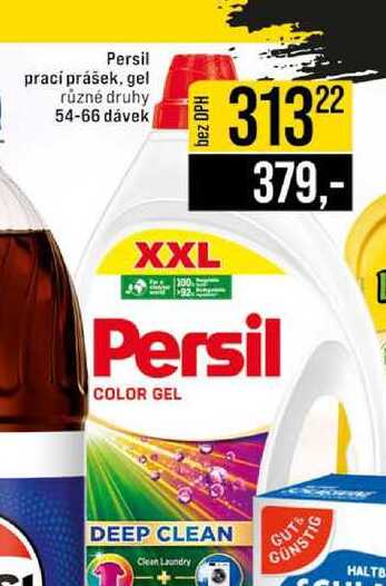 Persil prací prášek, gel různé druhy 54-66 dávek