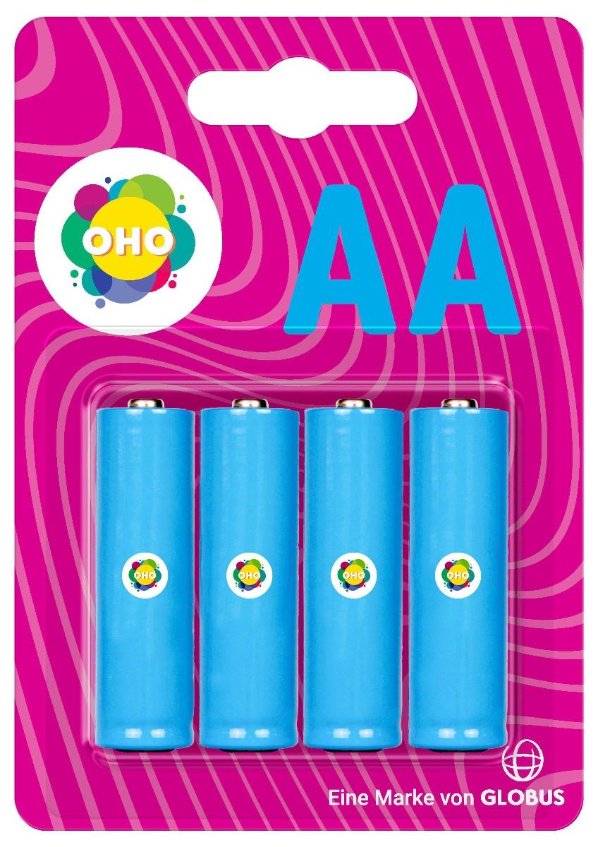 Alkalická baterie AA, 4 KS
