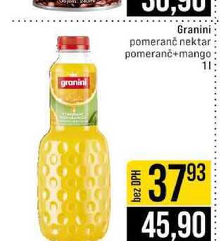 Granini pomeranč nektar pomeranč+mango 1l