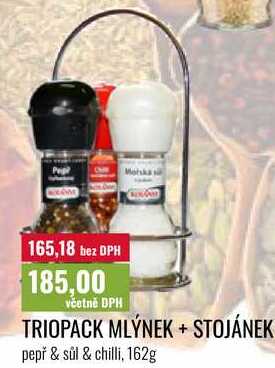TRIOPACK MLÝNEK+ STOJÁNEK 162g 