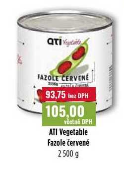 ATI Vegetable Fazole červené 2500 g 