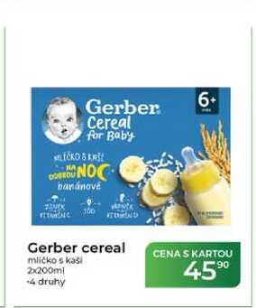 Gerber cereal mlíčko s kaší 2x200ml