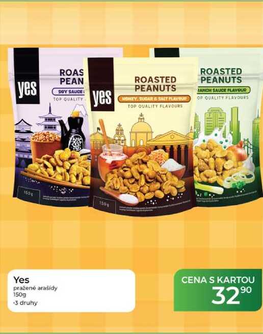 Yes pražené arašídy 150g