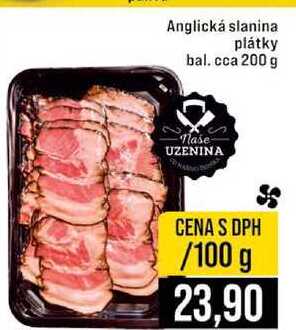 Anglická slanina plátky bal. cca 200 g 