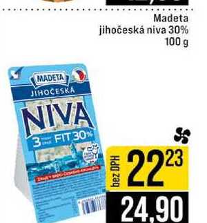 Madeta jihočeská niva 30% 100 g