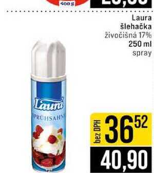 Laura šlehačka živočišná 17% 250 ml spray