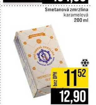 Smetanová zmrzlina karamelová 200 ml