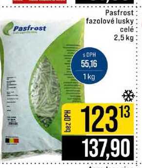 Pasfrost fazolové lusky celé 2,5 kg