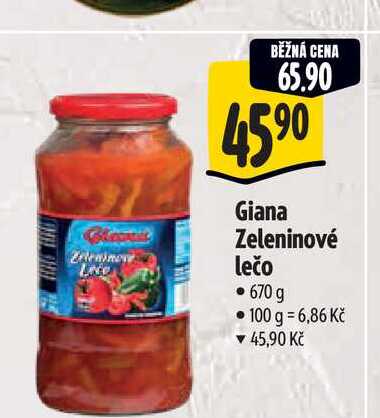 Giana Zeleninové lečo 670 g