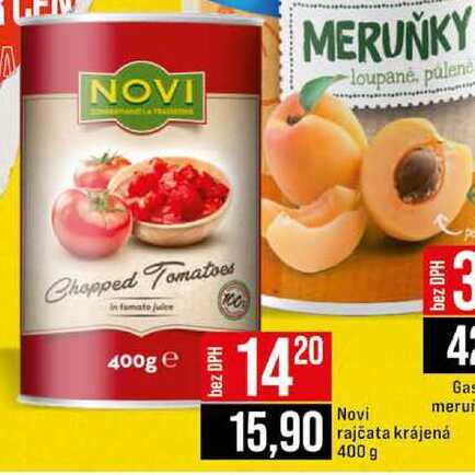 Novi rajčata krájená 400 g