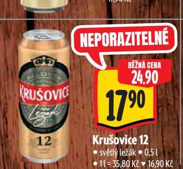   Krušovice 12 0,5 l