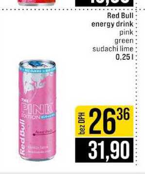 Red Bull energy drink pink green sudachi lime 0.25l
