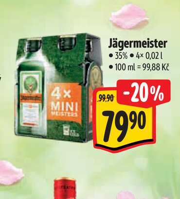   Jägermeister 4x0,02 l