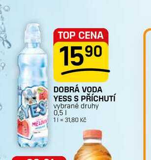 DOBRÁ VODA YESS S PŘÍCHUTÍ 0,5l