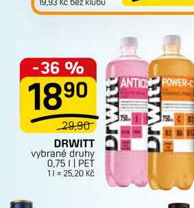 DRWITT vybrané druhy 0,75l