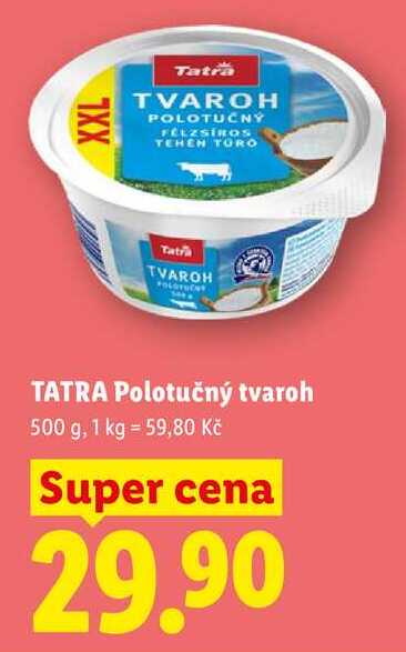 TATRA Polotučný tvaroh, 500 g