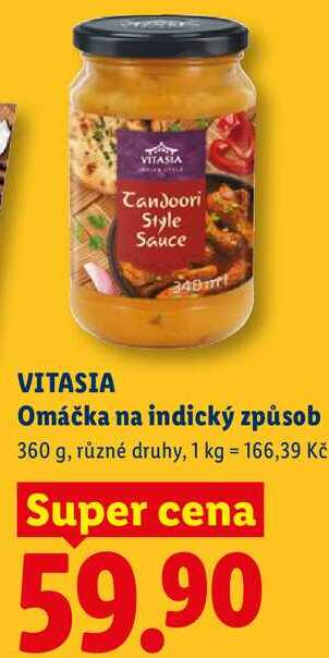 VITASIA Omáčka na indický způsob, 360 g