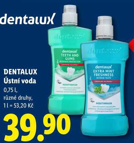 DENTALUX Ústní voda, 0,75 l