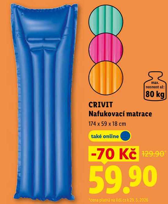 CRIVIT Nafukovací matrace
