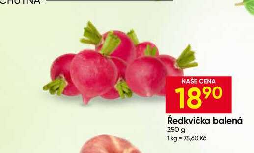 Ředkvička balená 250 g