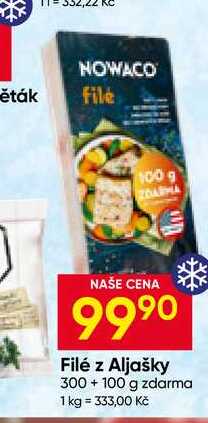 NOWACO Filé z Aljašky 300+100 g zdarma 