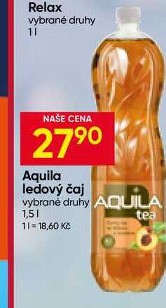 Aquila Tea ledový čaj 1,5l, různé druhy 1.5l