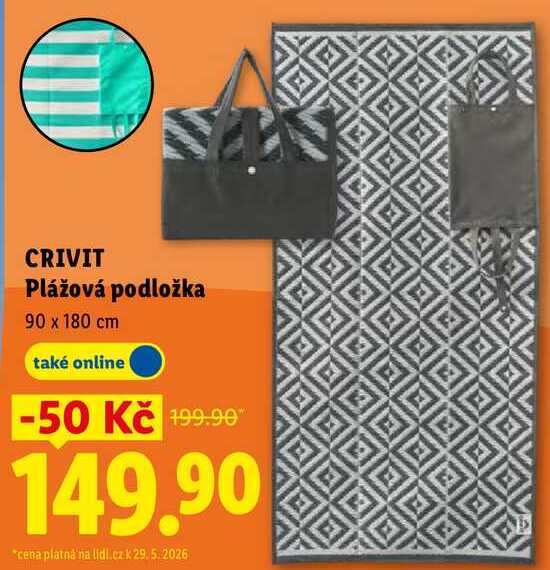 CRIVIT Plážová podložka 