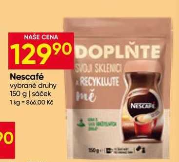 Nescafé vybrané druhy 150 g sáček 