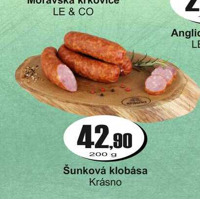 Krásno Šunková klobása 200g