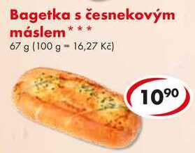 Bagetka s česnekovým máslem, 67 g