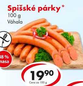 Spišské párky, 100 g
