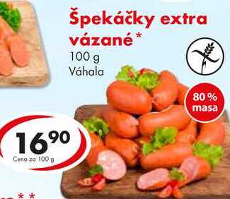 Špekáčky extra vázané, 100 g