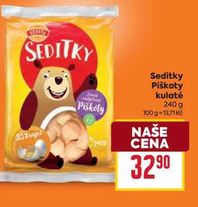 Seditky Piškoty kulaté 240 g 