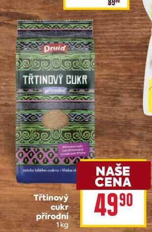 Třtinový cukr přírodní 1kg