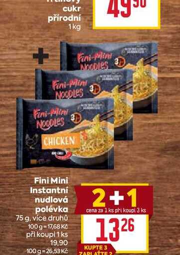 Fini Mini Instantní nudlová polévka 75 g
