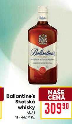 Ballantine's Skotská whisky 0,7l
