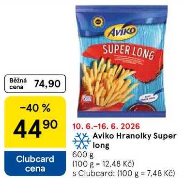 Aviko Hranolky Super long, 600 g