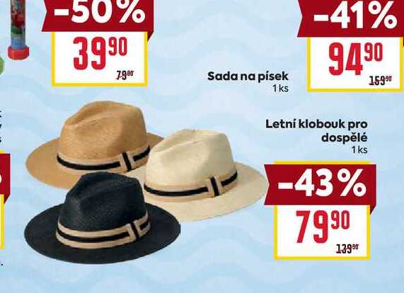 Letní klobouk pro dospělé 1ks 