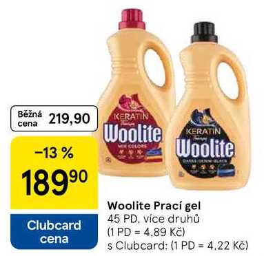 Woolite Prací gel, 45 PD, více druhů 