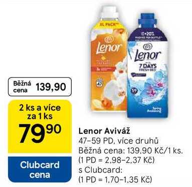 Lenor Aviváž, 47-59 PD
